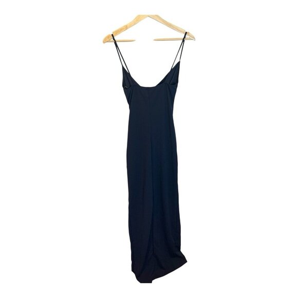 Lulus Sweetest Admirer Navy Blue Ruched Surplice Maxi Dress Small Formal NWOT - Picture 5 of 10